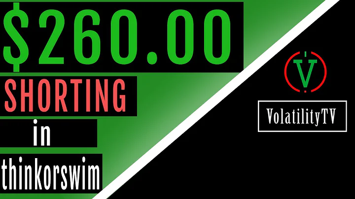 HOW TO SHORT IN THINKORSWIM | PROFIT - $260.00 | DAY TRADING | VolatilityTV