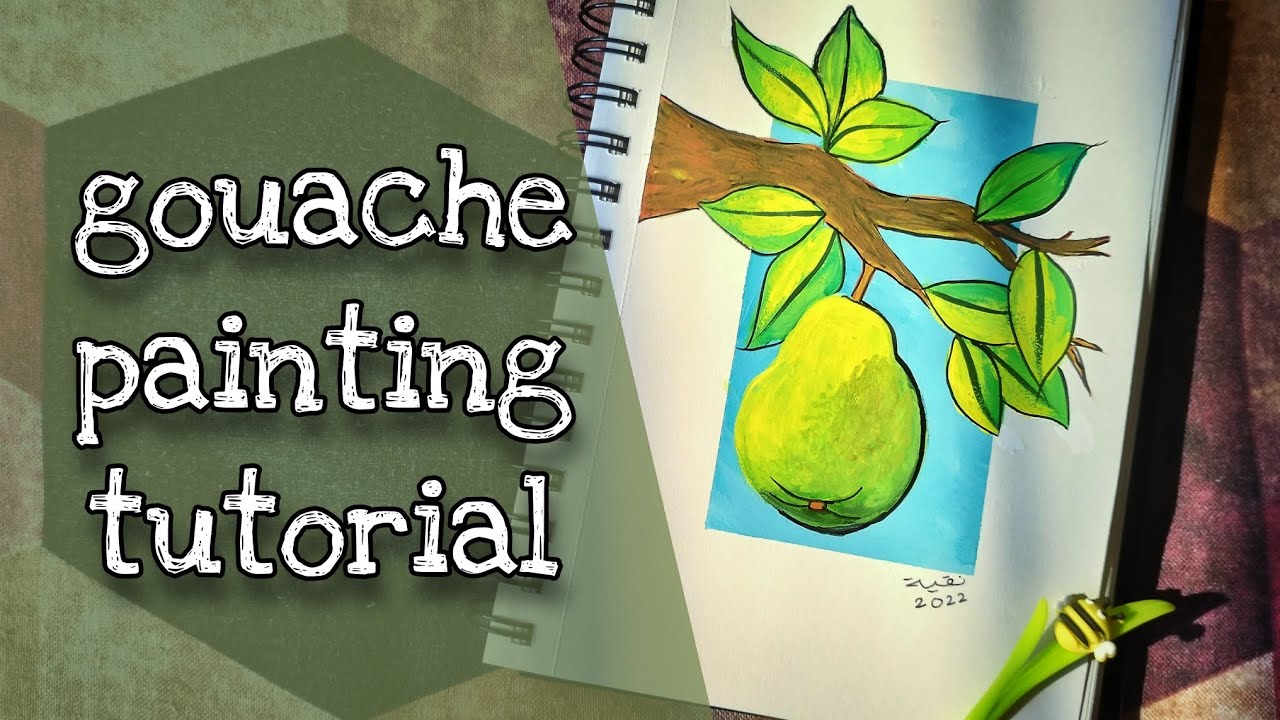 easy gouache painting tutorial for beginners | step by step | how to ...