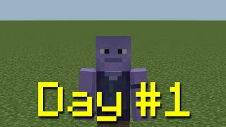 Can I Beat Minecraft Bedrock on Superflat? | Day 1
