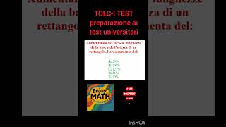 TOLC- I TEST #testuniversitari #sfida #tolc-i #maths