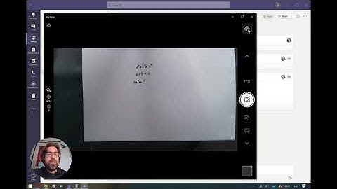 Using a visualizer as a whiteboard in MS Teams - camera app workaround
