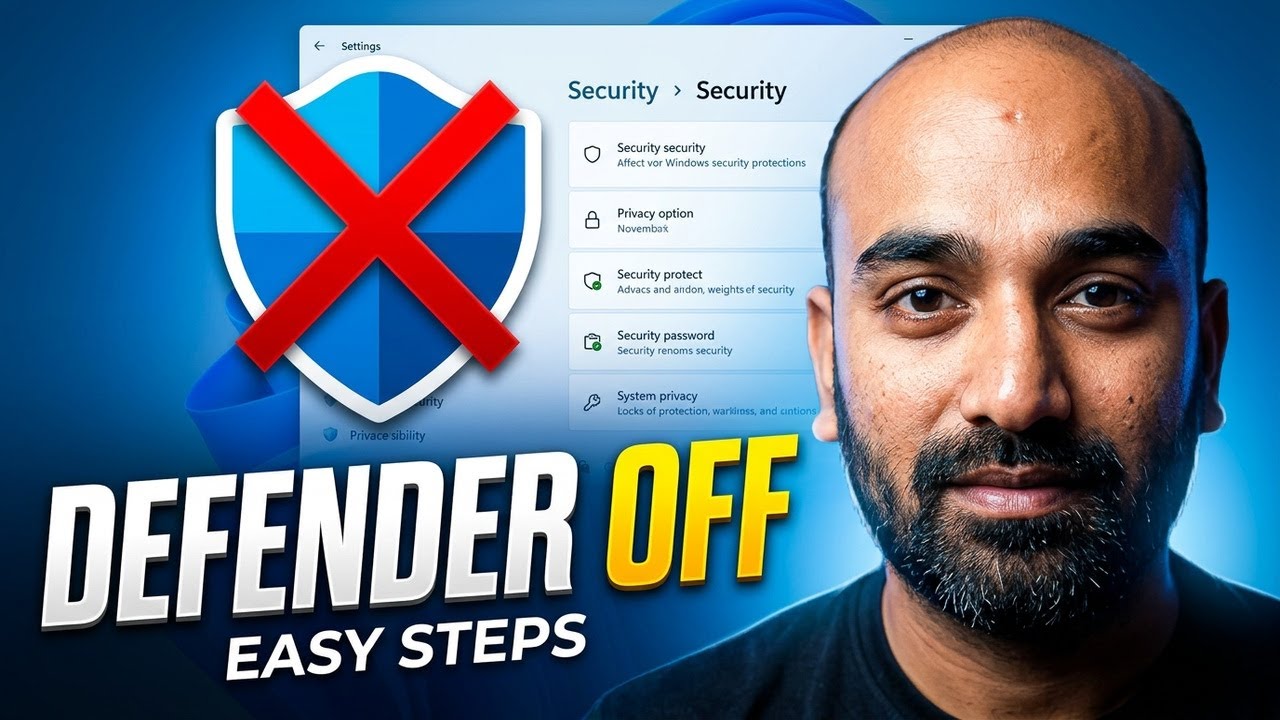 How To Disable Windows Defender In Windows 11 - YouTube