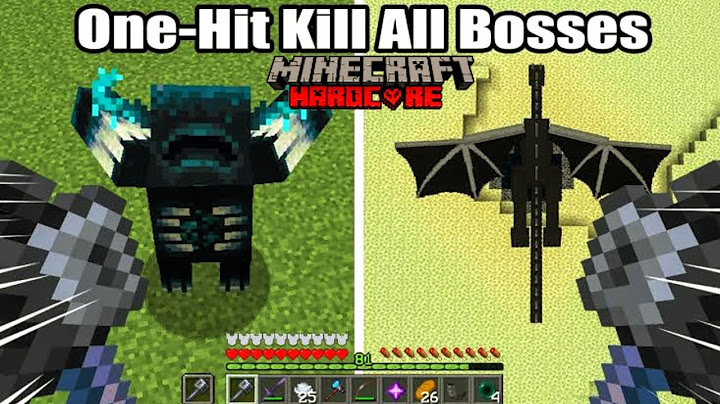 I Killed Every Boss Mobs in ONESHOT in Minecraft Hardcore #7