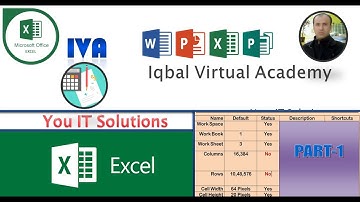 Basic Information about MS Excel by Javed Iqbal/ Iqbal Virtual Academy