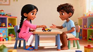 Siblings Play All Day 👧👦🎉 Fun Family Song for Kids | Nursery Rhymes & Friendship Learning 🎶✨