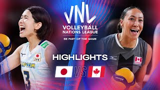 🇯🇵 JPN vs. 🇨🇦 CAN - Highlights | Week 3 | Women's VNL 2024