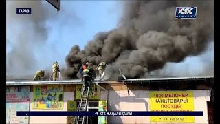 Таразда «Омар ата» базарының бес қоймасы жанып кетті