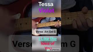 Tessa Violet - I like the Idea of you | One-Minute Guitar Lesson #tessaviolet #guitarlesson