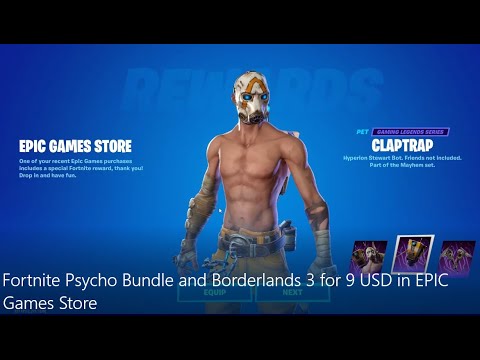Fortnite Psycho Bundle BORDERLANDS (Epic Games Store)