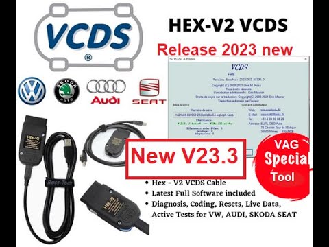 Auto diagnostique VCDS 22.3 VAG Com vw, audi,sea - DIAGPRO