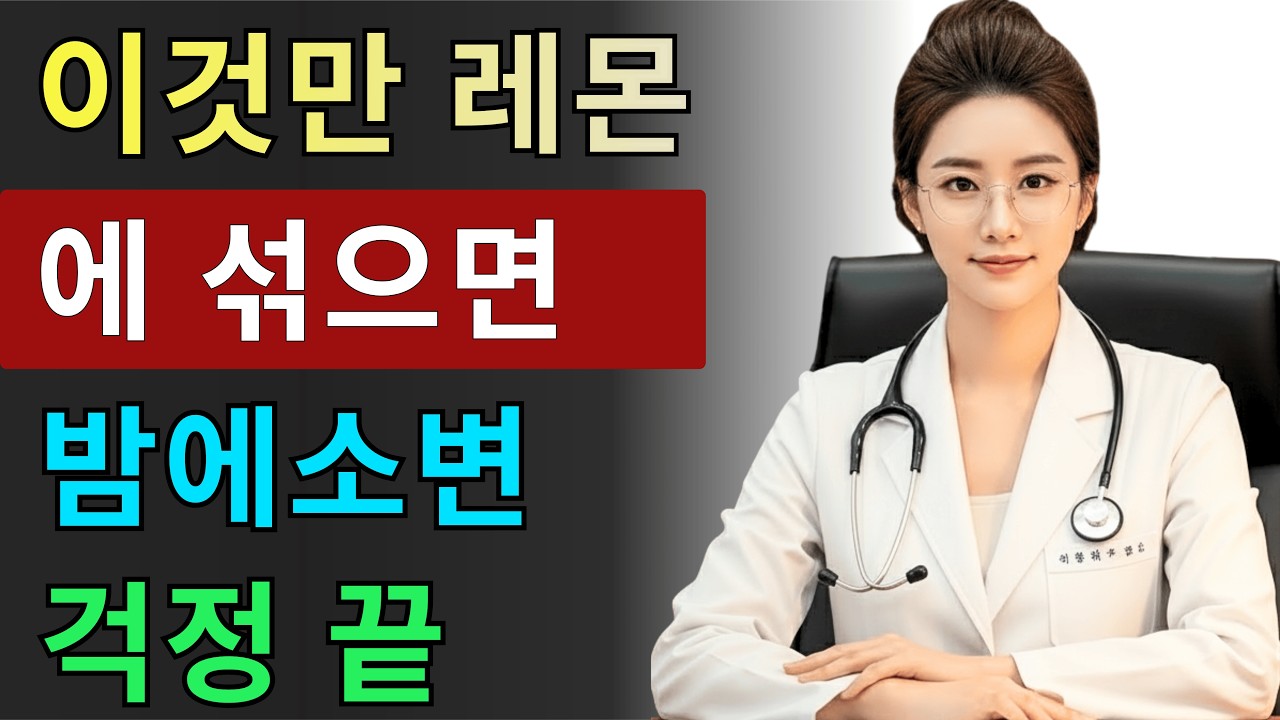 밤에 소변 자주 마렵나요? 전립선 전문의가 알려주는 원인과 천연 해결법