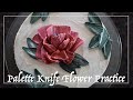 Palette Knife Buttercream Flower Practice | Pink Buttercream Flower Tutorial