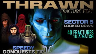 SECTOR 5 THRAWN FRACTURE FEAT - SPEEDY WAY TO DO IT AND NOT LOSE STAMINA/CONSUMABLES - SWGOH