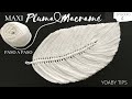 PLUMA MACRAMÉ | MACRAME FEATHERS  DIY