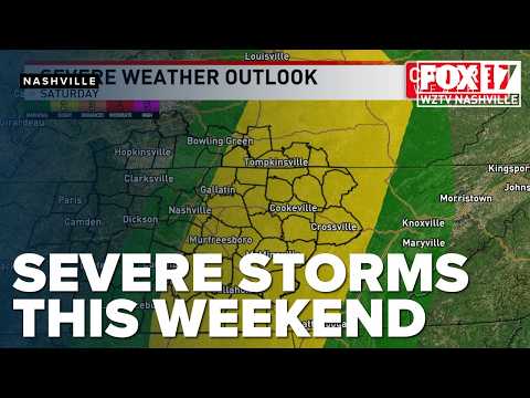 Severe Storms Could Bring Damaging Winds to Middle Tennessee Saturday