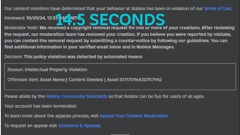 Roblox Ban Speedrun World Record 14.5 Seconds