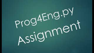 Prog4Eng.py Assignment