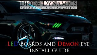 2015 MUSTANG S550 DIODE DYNAMICS LED BOARDS AND DEMON EYE INSTALL!