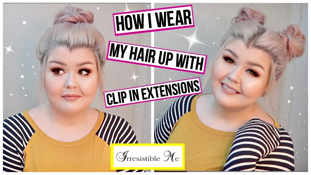 3 Easy Up-Dos | How I Wear My Hair Up With Extensions - YouTube