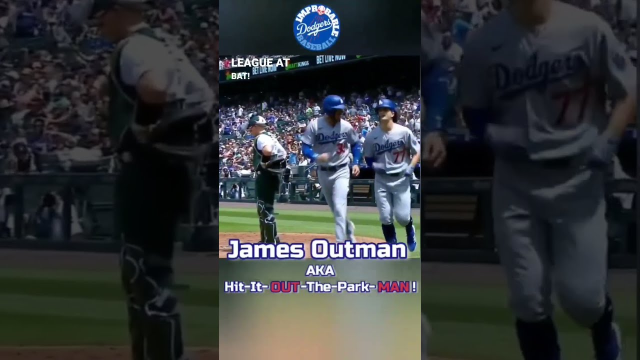 💥 HOMERUN 💥 on FIRST EVER Big League At-Bat! New Dodger James Outman Aka  HIT IT OUT THE PARK MAN! 