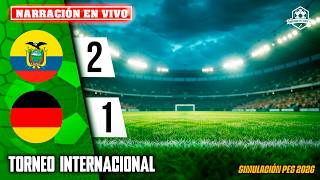 ✅ ECUADOR VS ALEMANIA NARRACIÓN EN VIVO / PARTIDO SIMULADO PES 2026 | NOTICIAS DEL VERDE TV