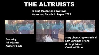The Altruists - Julia Garner & Anthony Boyle as Caroline Ellison & SBF filming in Vancouver