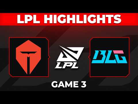 TES vs BLG Highlights Game 3 | LPL 2026 Grand Finals | Top Esports vs Bilibili Gaming
