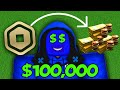 Turning $1 into $100,000 Robux in 24 Hours (Pls Donate 💰) image