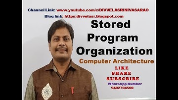 Stored Program Organization In Computer Architecture || Stored Program Organization || COA || CO