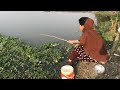 Best Amazing Village Girls Hook Fishing - Catching Catfish With Hook (Part-(227)