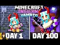 I survived 100 days as yamato from one piece in minecraft