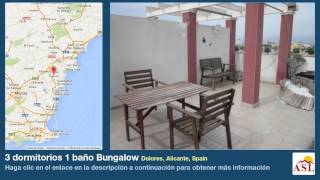 3 dormitorios 1 baño Bungalow se Vende en Dolores, Alicante, Spain