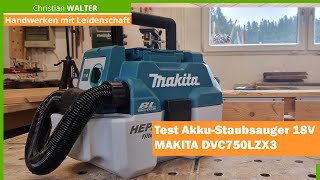 Tool test battery vacuum cleaner MAKITA DVC750LZX3 18V