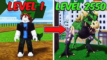 Noob To MAX LEVEL With T-REX DINO in Blox Fruits [FULL MOVIE]