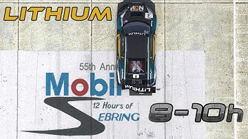 iRacing Special Event | 12h of Sebring | 8-10h | Lithium Motorsports