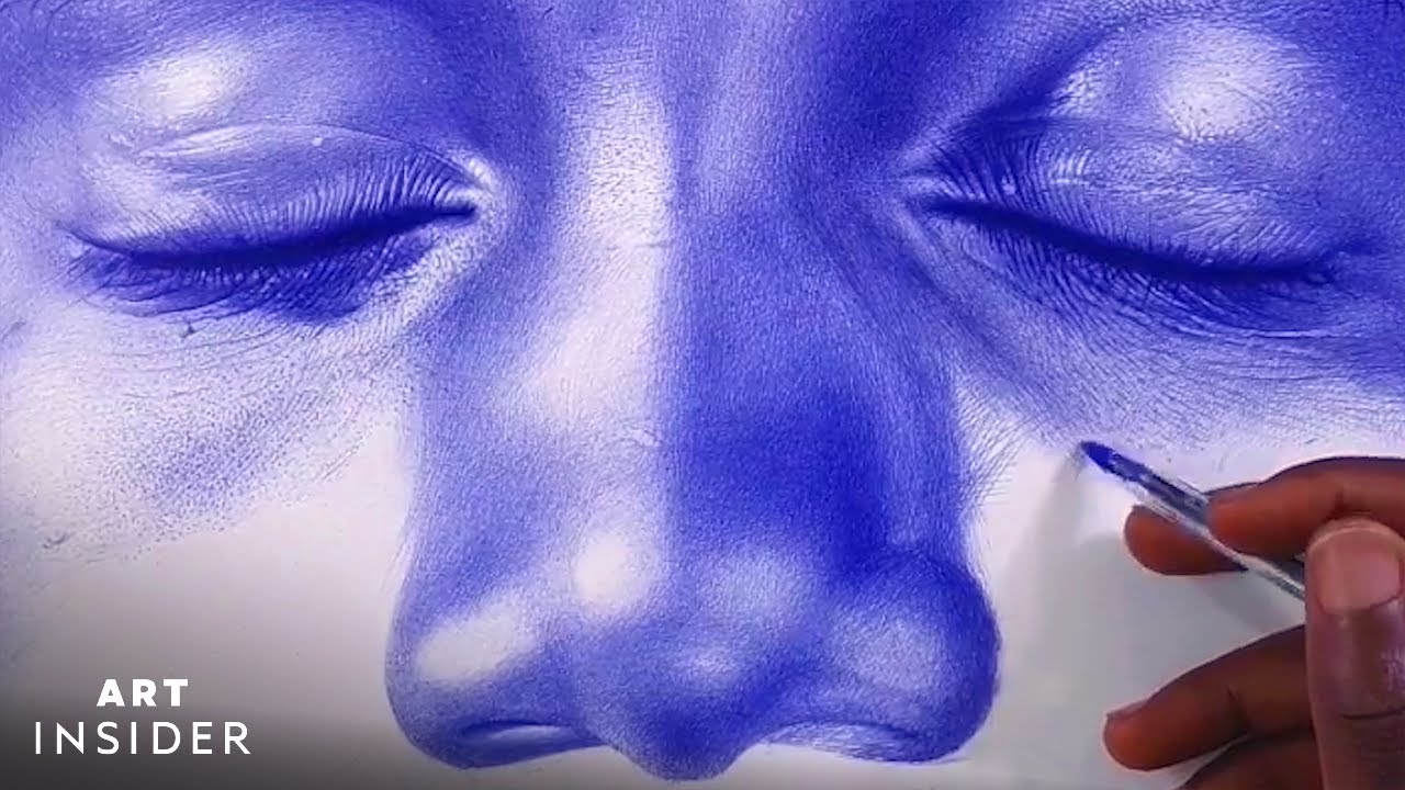 How to Draw Realistic Portraits in Ballpoint Pen