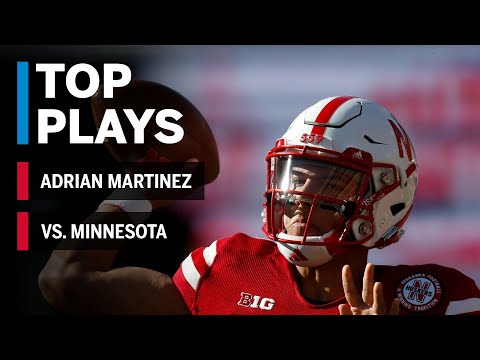 Top Plays: Adrian Martinez Highlights vs. Minnesota Golden Gophers | Big Ten Football