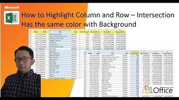 How to Highlight Row and Column - Intersection has the same Color with the Background | Eng Version