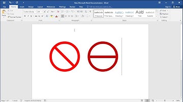 How to insert No Entry sign in Word