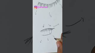 رسم الرموش ببساطة واحترافية للمبتدئين٢/Draw eyelashes in a simple, professional way for beginners2