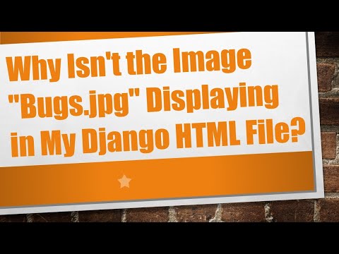 Why Isn't the Image "Bugs.jpg" Displaying in My Django HTML File?