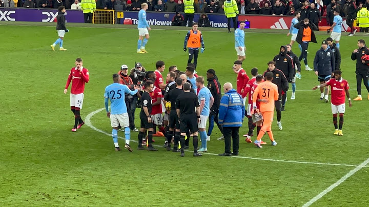 CRAZY SCENES! FULL TIME WHISTLE! | Man United 2-1 Man City | #manchesterunited #manchestercity