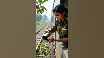 Army soldier saved the appel tree from drying up by watering it 🥺😭 #ai #army #apple #tree #saved