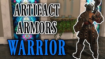 Warrior Artifact Armors ARR to SHB (FFXIV)