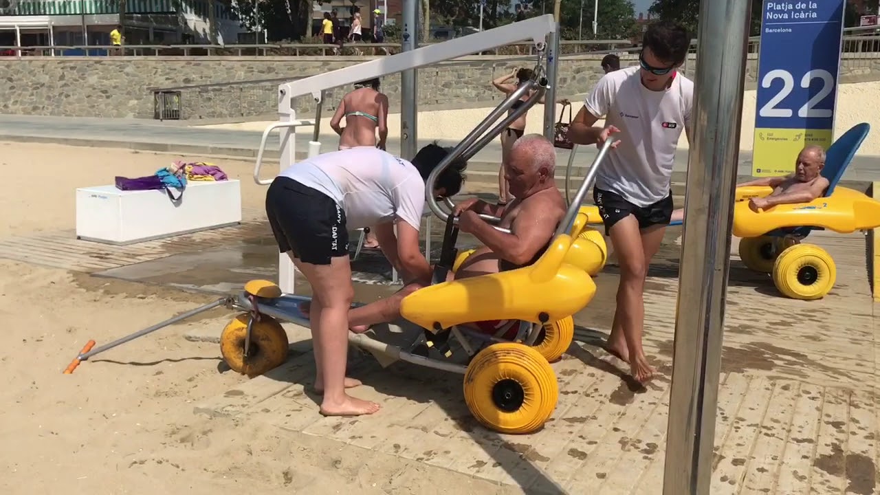 THE WORLD’S MOST ACCESSIBLE BEACH! Nova Icària Beach in Barcelona