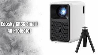 Ecosky CR36 4K Smart Projector Review | 2800 ANSI Brightness Home Theater Beast!