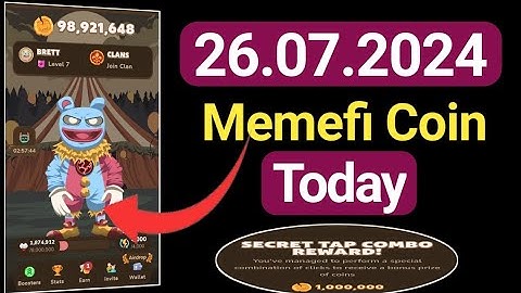 Memefi Secret Combo Code | Memefi Secret Code | Memefi Today Combo | Memefi Daily Combo Code