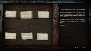 NOTICES: Players of the One and Only True Gwent Wanted (Witcher 3 In-Game Lore Read Aloud)
