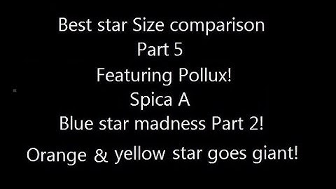 Best Star Size Comparison version 2 Part 5  (UPDATED 2015)