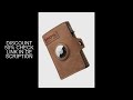 YATBEST Men's Leather Wallet With Coin Pocket AirTag Positioning Card Clip RFID Anti Magnetic Anti-T
